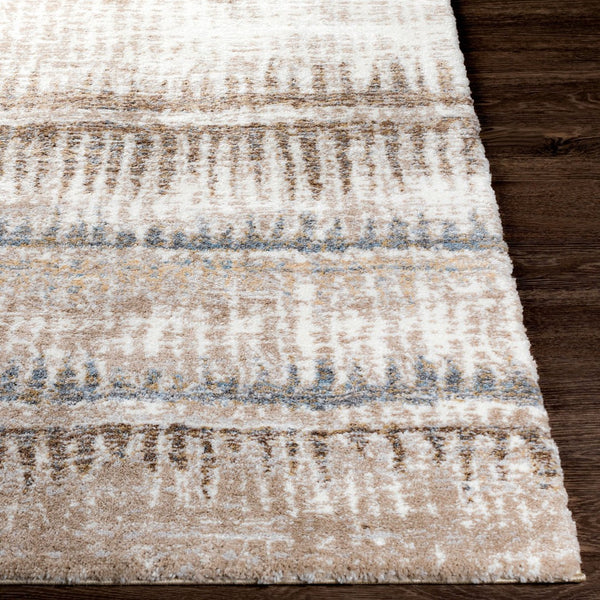 Livabliss Portofino High Pile Polypropylene Area Rug Minimalist Modern Style for Living Rooms Cream, Taupe 7'10" x 10' PTF2307-71010