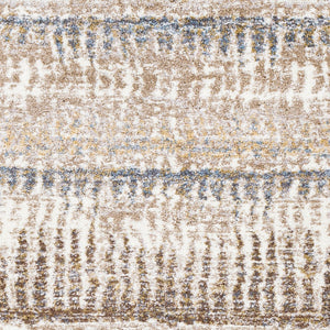 Livabliss Portofino High Pile Polypropylene Area Rug Minimalist Modern Style for Living Rooms Cream, Taupe 7'10" x 10' PTF2307-71010