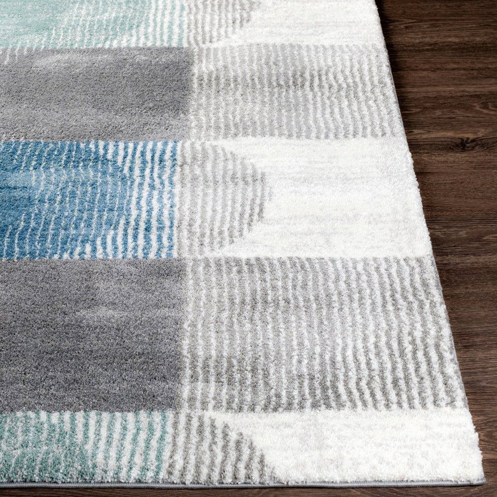 Livabliss Portofino Plush High Pile Area Rug Geometric Minimalist Design for Living Spaces Cream, Gray 8'10" x 12' PTF2312-81012