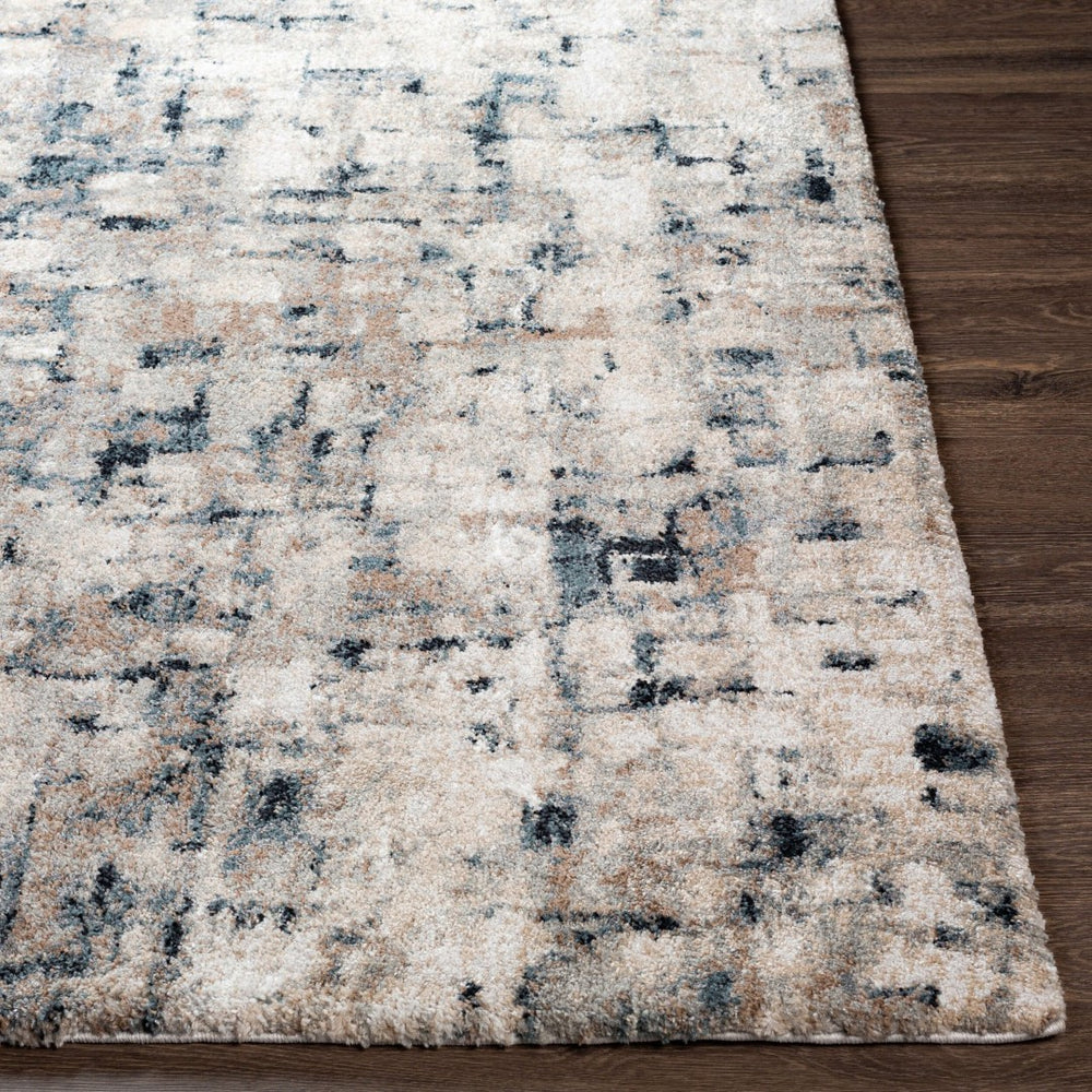 Livabliss Portofino High Pile Polypropylene Area Rug Turkish Woven Modern Living Room Floor Accent Black, Teal 8'10" x 12' PTF2313-81012