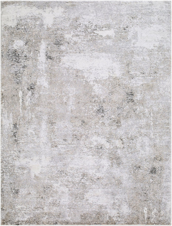 Livabliss Portofino Plush High Pile Area Rug Soft Polypropylene Blend for Living Room Floors Ivory, Silver G 8'10" x 12' PTF2325-81012