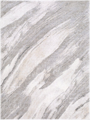 Livabliss Portofino Machine Woven High Pile Area Rug Geometric Modern Design for Living Rooms Silver Gray, Me 7'10" x 10' PTF2331-71010