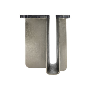 Bernhardt Bernhardt Sculptural Tegan Side Table With Black Forest Marble Tops & Shiny Nickel Cast Aluminum Base 305123