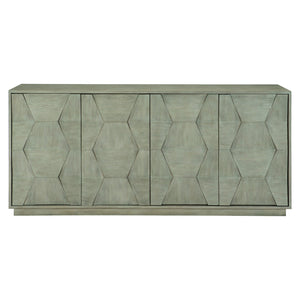 Bernhardt Bernhardt Linea Buffet With Cerused Oak Veneers, 4-Door Rustic-Modern Storage, Cable-Friendly Design 384134G