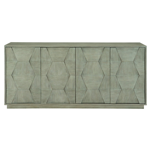 Bernhardt Bernhardt Linea Buffet With Cerused Oak Veneers, 4-Door Rustic-Modern Storage, Cable-Friendly Design 384134G