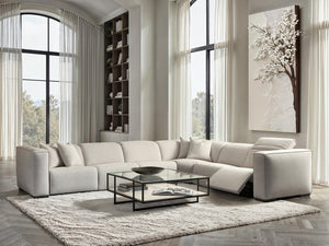 Bernhardt Bernhardt Harlow Cocktail Table — 44" Modern Industrial Coffee Table With Travertine Shelf, Glass Top, Bronze Frame 514022