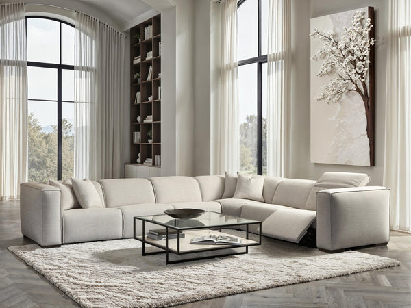 Bernhardt Bernhardt Bliss Power Reclining Sectional with Flange Stitching for Modern Family Rooms K2186