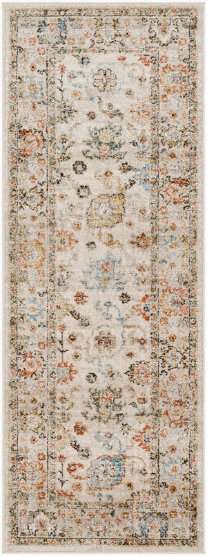 Livabliss Pertek Traditional Runner Rug Machine Woven Polypropylene for Hallway or Entryway Taupe, Deep Tea 2'7" x 7'3" PTK2300-2773