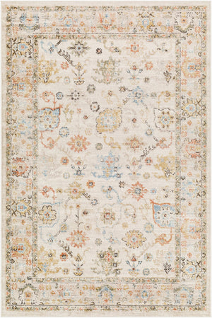 Livabliss Pertek Traditional Runner Rug Machine Woven Polypropylene for Hallway or Entryway Taupe, Deep Tea 6'7" x 9' PTK2300-679