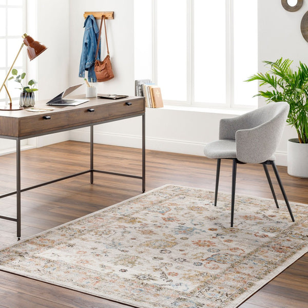 Livabliss Pertek Traditional Runner Rug Machine Woven Polypropylene for Hallway or Entryway Taupe, Deep Tea 6'7" x 9' PTK2300-679