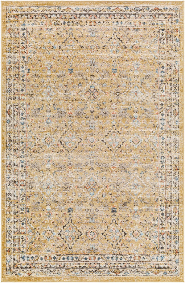 Livabliss Pertek Traditional Runner Rug Machine Woven Polypropylene for Hallway or Entryway Dark Brown, Tau 5'3" x 7' PTK2305-537