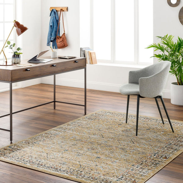 Livabliss Pertek Traditional Runner Rug Machine Woven Polypropylene for Hallway or Entryway Dark Brown, Tau 5'3" x 7' PTK2305-537