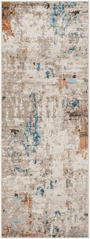 Livabliss Pertek Machine Woven Polypropylene Area Rug Minimalist Turkish Accent for Entryways Taupe, Gray 2'7" x 7'3" PTK2308-2773