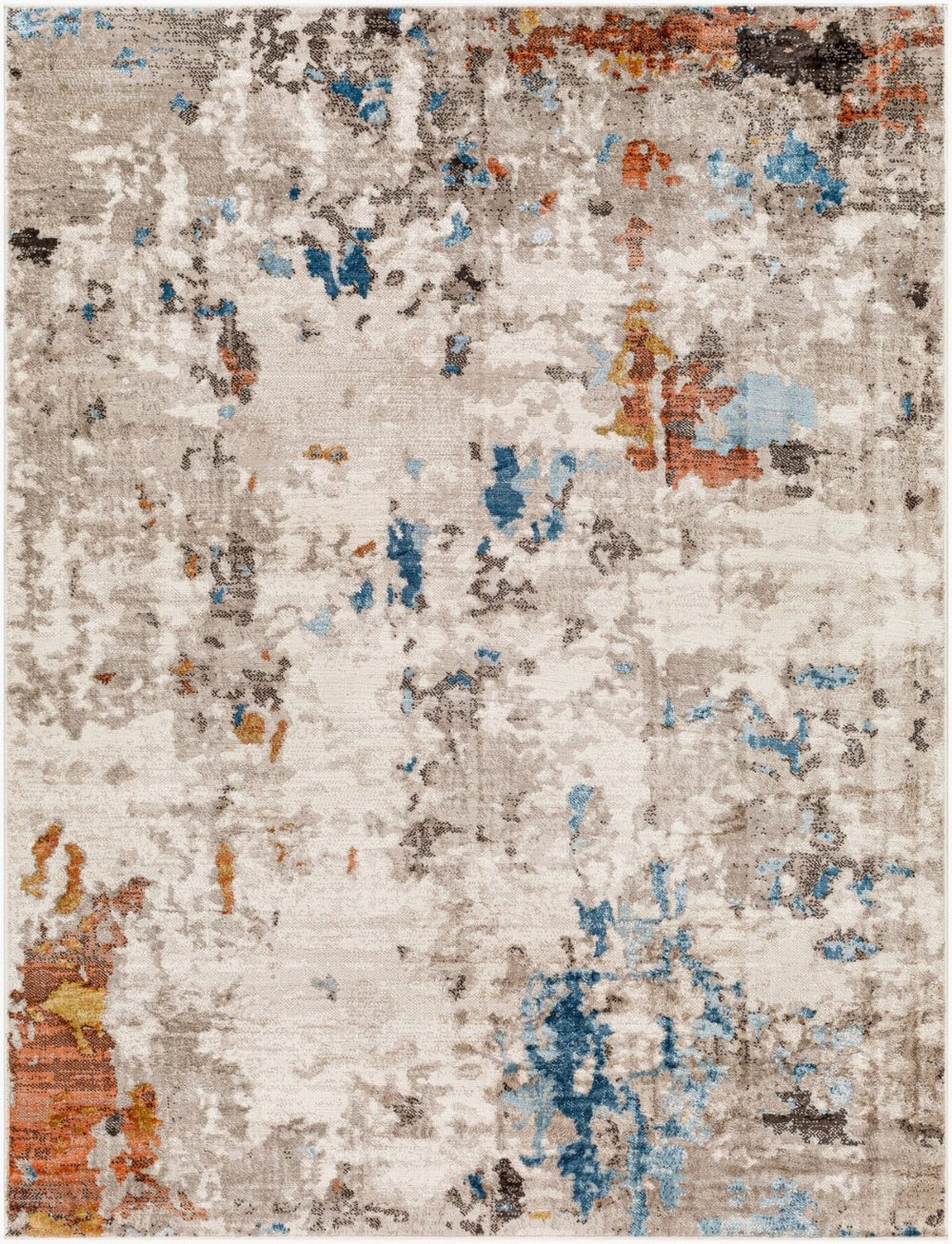 Livabliss Pertek Machine Woven Polypropylene Area Rug Minimalist Turkish Accent for Entryways Taupe, Gray 2' x 2'11" PTK2308-23
