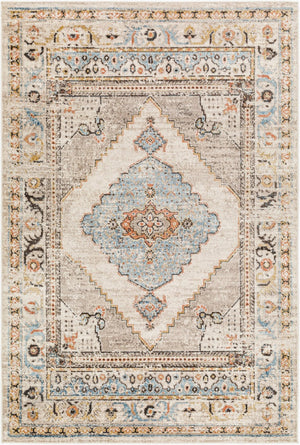 Livabliss Pertek Traditional Polypropylene Accent Rug Turkey Woven Medium Pile Entryway Floor Taupe, Gray 2' x 2'11" PTK2311-23