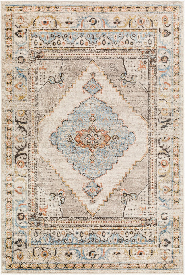 Livabliss Pertek Traditional Polypropylene Accent Rug Turkey Woven Medium Pile Entryway Floor Taupe, Gray 2' x 2'11" PTK2311-23
