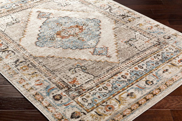 Livabliss Pertek Traditional Polypropylene Accent Rug Turkey Woven Medium Pile Entryway Floor Taupe, Gray 2' x 2'11" PTK2311-23