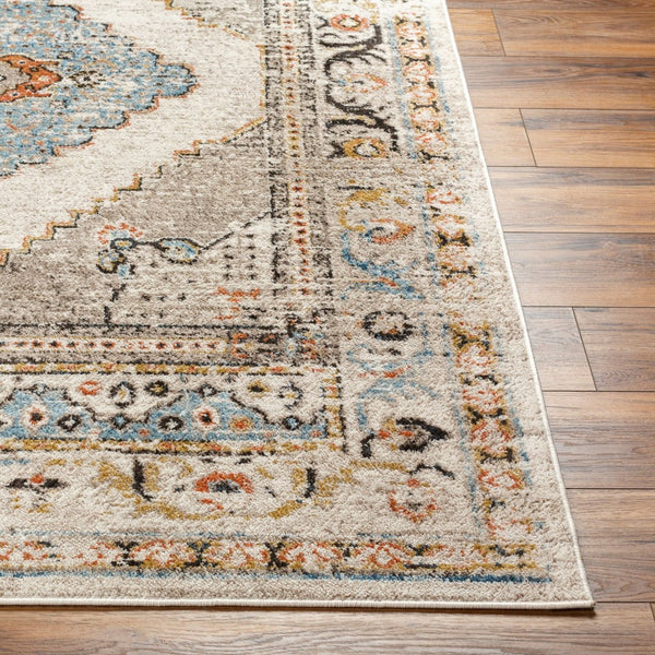 Livabliss Pertek Traditional Polypropylene Accent Rug Turkey Woven Medium Pile Entryway Floor Taupe, Gray 2' x 2'11" PTK2311-23