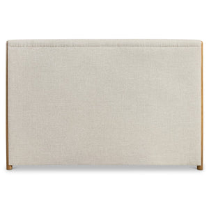 Bernhardt Bernhardt Brasea Upholstered Panel Bed Mahogany Wood Posts Modern Retro Bedroom King K2298