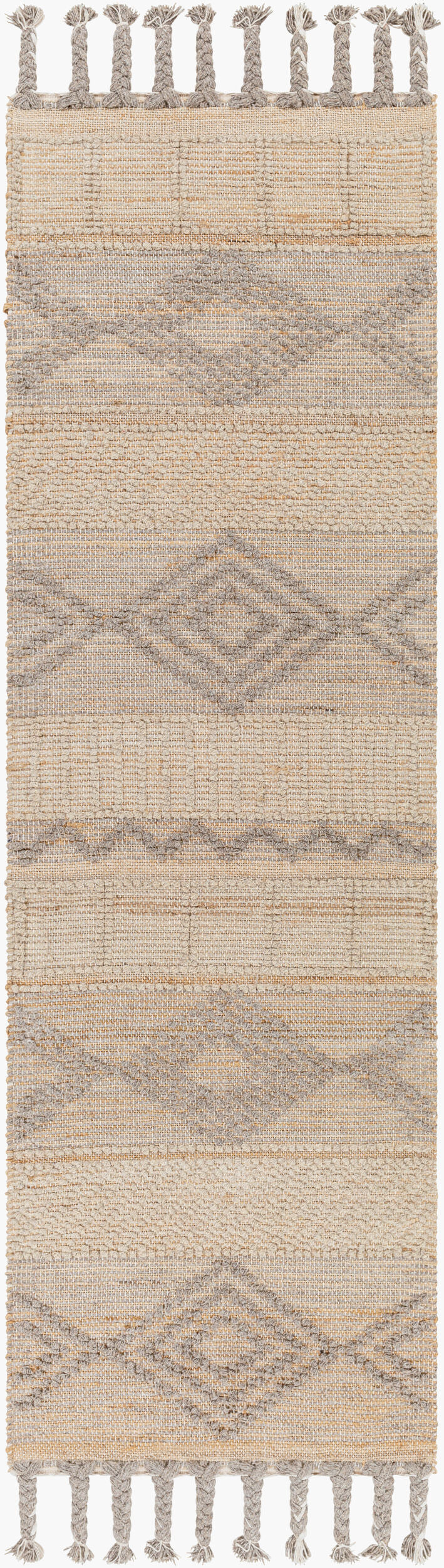 Surya Preston 2' X 3' Handmade Area Rug - Global-inspired Wool & Jute Blend For Cozy Living Spaces Tan Jute,Wool Ptn2300-268