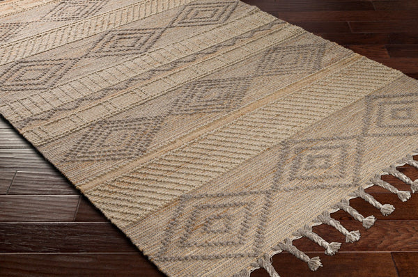 Surya Preston 2' X 3' Handmade Area Rug - Global-inspired Wool & Jute Blend For Cozy Living Spaces Tan Jute,Wool Ptn2300-23