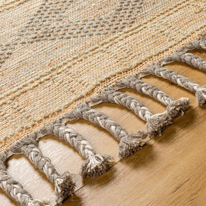 Surya Preston 2' X 3' Handmade Area Rug - Global-inspired Wool & Jute Blend For Cozy Living Spaces Tan Jute,Wool Ptn2300-23