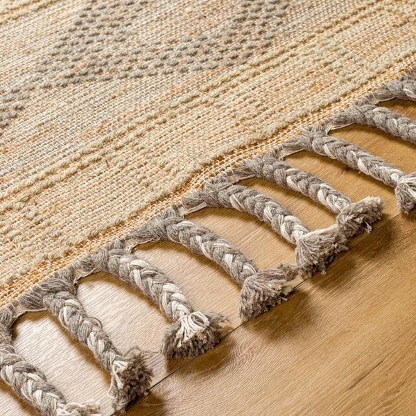 Surya Preston 2' X 3' Handmade Area Rug - Global-inspired Wool & Jute Blend For Cozy Living Spaces Tan Jute,Wool Ptn2300-23