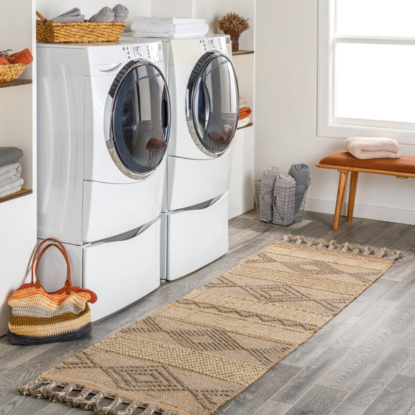 Surya Preston 2' X 3' Handmade Area Rug - Global-inspired Wool & Jute Blend For Cozy Living Spaces Tan Jute,Wool Ptn2300-268