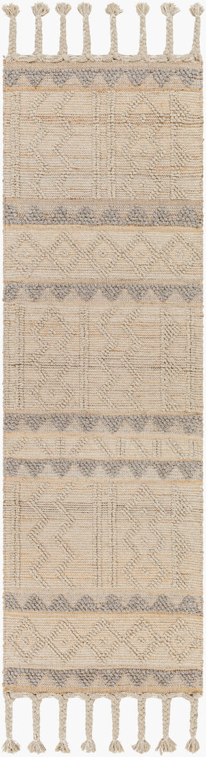 Surya Preston 2' X 3' Handmade Area Rug - Global-inspired Wool & Jute Blend For Cozy Living Spaces Tan Jute,Wool Ptn2301-268