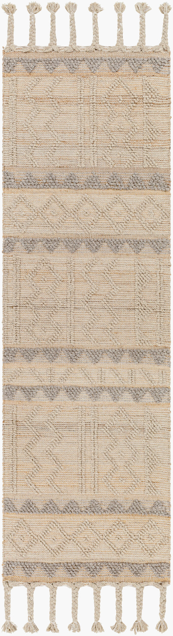 Surya Preston 2' X 3' Handmade Area Rug - Global-inspired Wool & Jute Blend For Cozy Living Spaces Tan Jute,Wool Ptn2301-268
