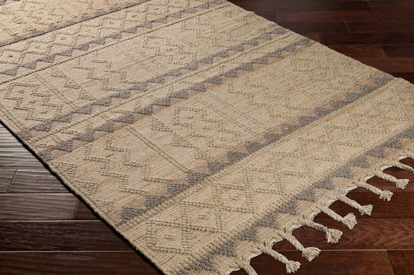 Surya Preston 2' X 3' Handmade Area Rug - Global-inspired Wool & Jute Blend For Cozy Living Spaces Tan Jute,Wool Ptn2301-576
