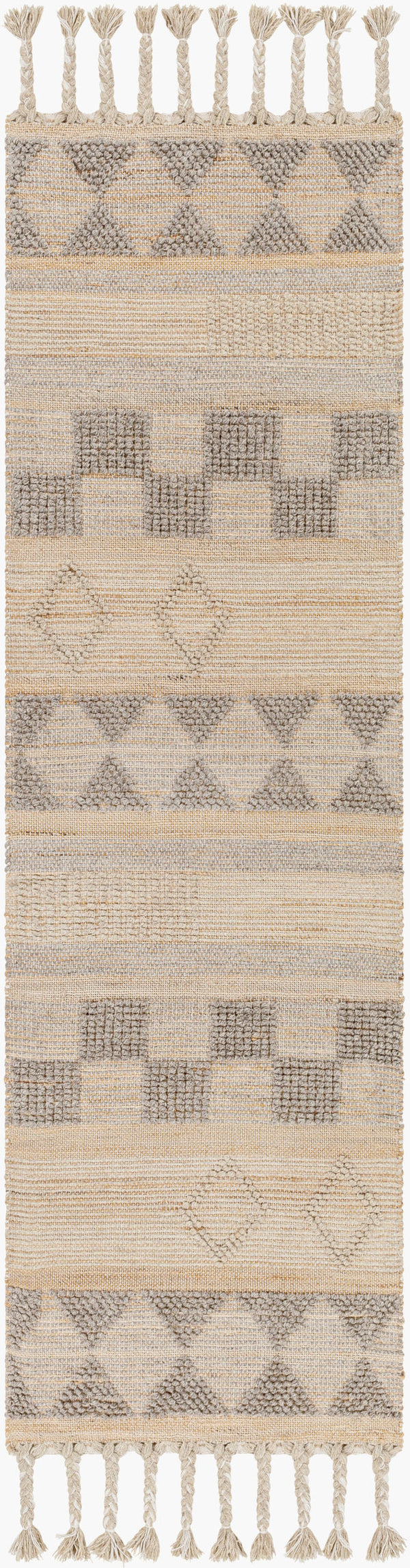 Surya Preston 2' X 3' Handmade Area Rug - Global-inspired Wool & Jute Blend For Cozy Living Spaces Tan Jute,Wool Ptn2302-268