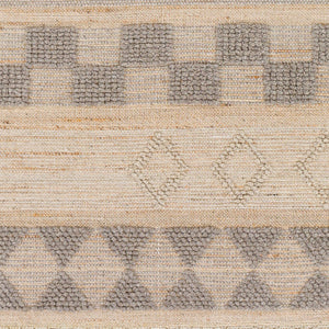 Surya Preston 2' X 3' Handmade Area Rug - Global-inspired Wool & Jute Blend For Cozy Living Spaces Tan Jute,Wool Ptn2302-268