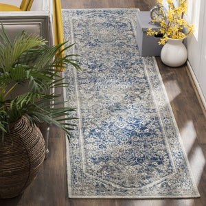 Safavieh Patina 318 Power Loomed  Rug Grey / Blue PTN318A-3