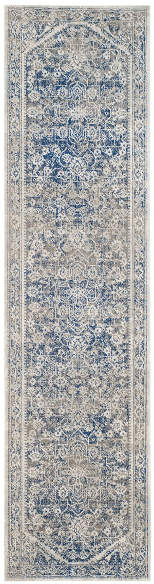 Safavieh Patina 318 Power Loomed  Rug Grey / Blue PTN318A-3