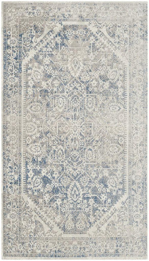 Safavieh Patina 318 Power Loomed  Rug Grey / Blue PTN318A-3