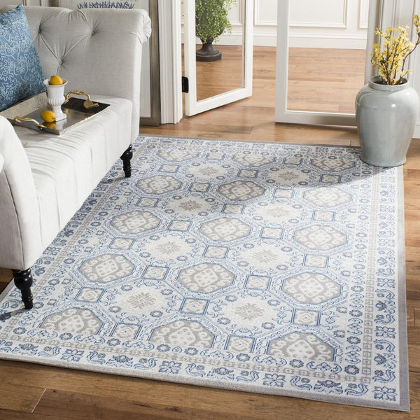 Safavieh Patina 320 Power Loomed  Rug Light Grey / Ivory PTN320C-4
