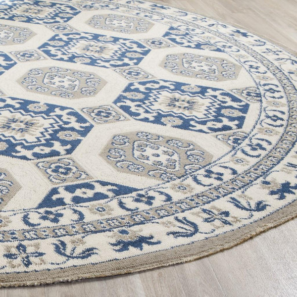 Safavieh Patina 320 Power Loomed  Rug Blue / Ivory PTN320D-4