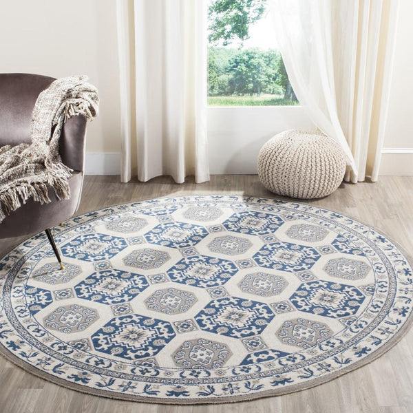 Safavieh Patina 320 Power Loomed  Rug Blue / Ivory PTN320D-4
