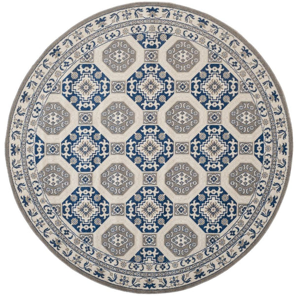 Safavieh Patina 320 Power Loomed  Rug Blue / Ivory PTN320D-4