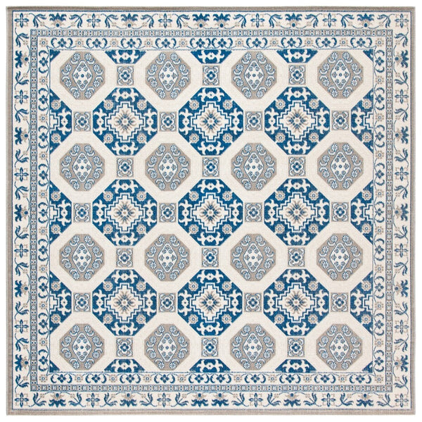 Safavieh Patina 320 Power Loomed  Rug Blue / Ivory PTN320D-4