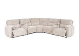 Parker Living Modesto - Buttercream 7 Piece Modular Power Reclining Sectional with Power Adjustable Headrests Buttercream MMOD-PACKT7(H)-BUCR Parker House