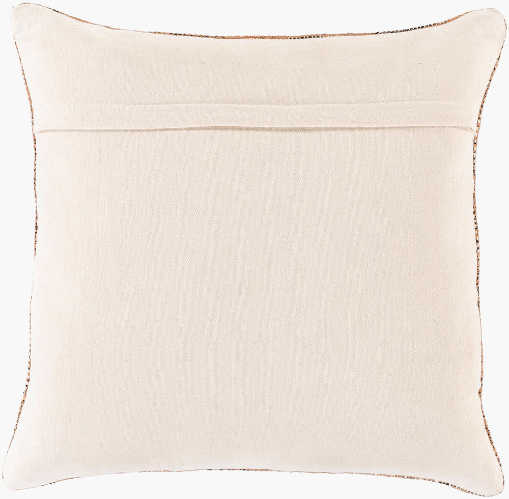 Surya Pluto Luxurious 18"L X 18"W Cotton Accent Pillow – Elegant Home Decor For Living Room & Bedroom White Cotton,Cotton Pto001-1818p