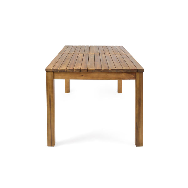 English Elm Christopher Knight Home® - WILSON Acacia Expandable Dining Table – Rustic Slat Panel Design, Sturdy Box Legs, Perfect Outdoor Entertaining (72"L) 60322.00