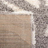 Safavieh Portofino Shag 215 Power Loomed Polypropylene Pile Shag & Flokati Rug Ivory / Grey PTS215A-10