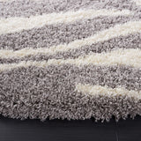 Safavieh Portofino Shag 215 Power Loomed Polypropylene Pile Shag & Flokati Rug Ivory / Grey PTS215A-10