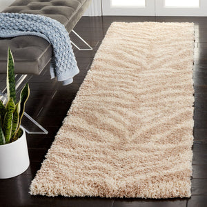 Safavieh Portofino Shag 215 Power Loomed Shag & Flokati Rug Ivory / Beige PTS215B-5R