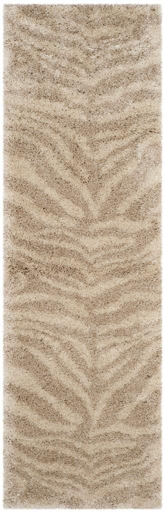 Safavieh Portofino Shag 215 Power Loomed Shag & Flokati Rug Ivory / Beige PTS215B-5R