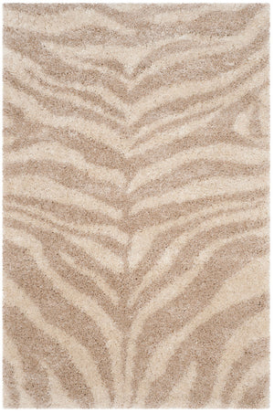 Safavieh Portofino Shag 215 Power Loomed Shag & Flokati Rug Ivory / Beige PTS215B-5R