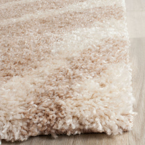 Safavieh Portofino Shag 215 Power Loomed Shag & Flokati Rug Ivory / Beige PTS215B-5R